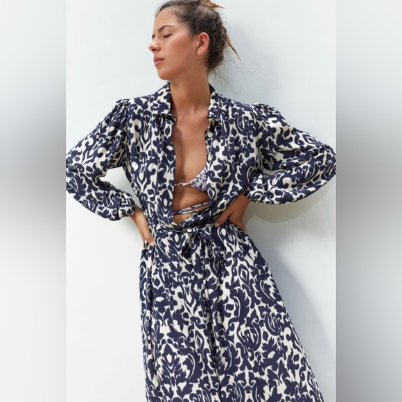 Printed Midi Dress - Picture 3 of 7